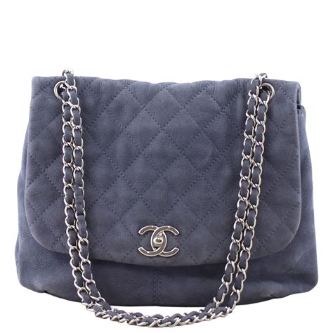 chanel suede flap